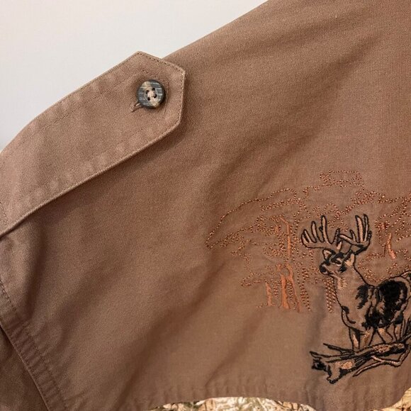 RedHead Men Shirt Size M Hunting Embroidery Outdoor Western Y2K Camo Button Down - Picture 10 of 13